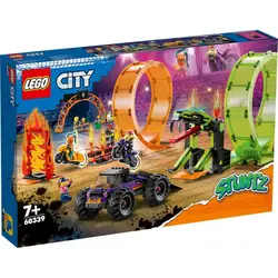 LEGO® City arena za vratolomije s dvostrukom petljom 60339 